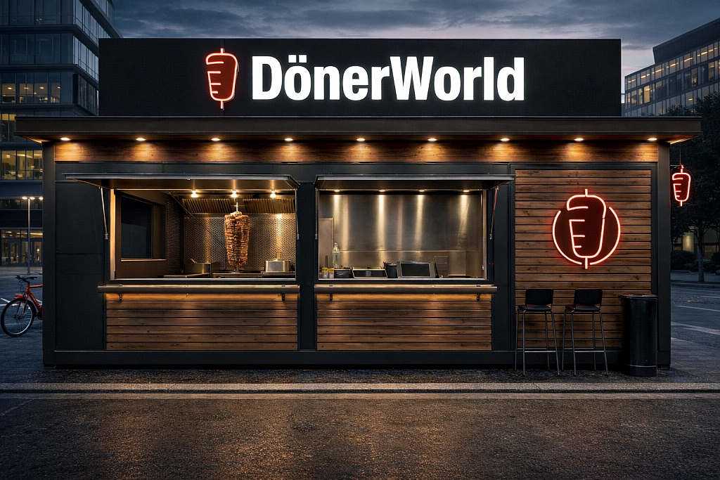 Gebrandeter Gastrocontainer mit Beleuchtung