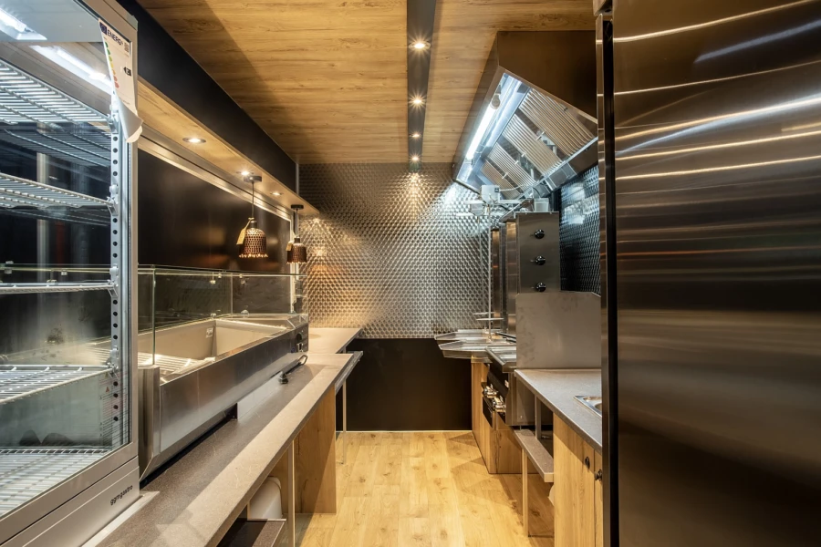 Home gastronomy vehicles and restaurant containers 6 food trucks food trailer